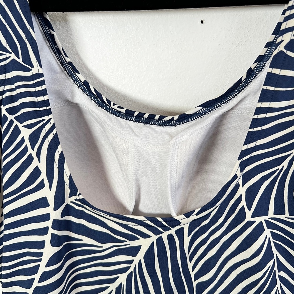 Vintage‎ Jag One Piece Swimsuit Sz 10 Leaf Print Padded Cups Vacation Beach - Picture 7 of 8